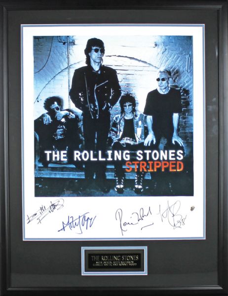 Rolling Stones: Band Signed Limited Edition Lithograph w/ 4 Signatures: Jagger, Richards, Watts & Wood (PSA/DNA)